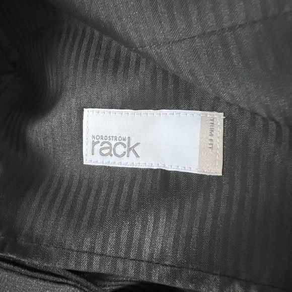 NWOT NORDSTROM Charcoal Grey Trim‎ Fit Dress Pants (38WX32L) - Picture 9 of 10